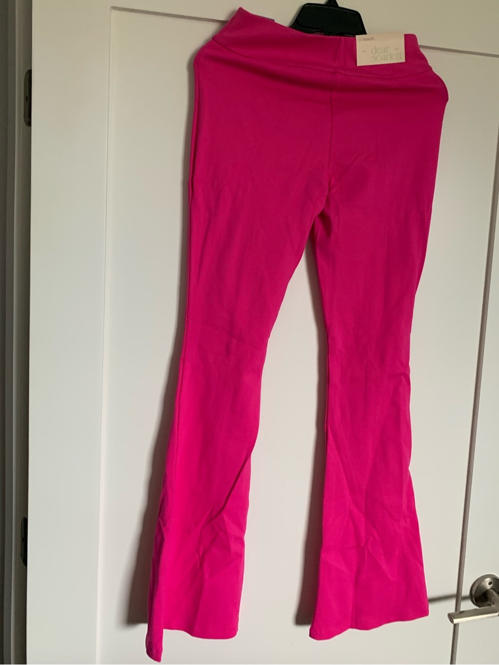 Dear Scarlett Hot Pink High-Rise Flare Magic Pants NWT š“ - Picture 6 of 12